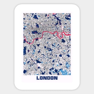 London - United Kingdom MilkTea City Map Sticker